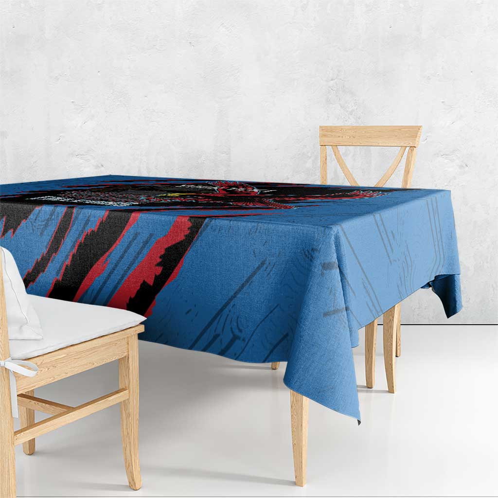 Custom Antigua and Barbuda Cricket Tablecloth Go Champions Falcons