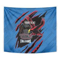 Custom Antigua and Barbuda Cricket Tapestry Go Champions Falcons