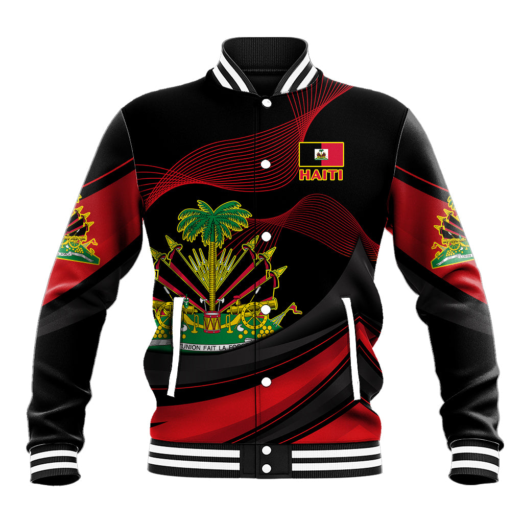 Personalised Haiti 1964 Baseball Jacket Coat Of Arms Curvel Style - Wonder Print Shop