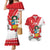 Peru Independence Day Couples Matching Mermaid Dress and Hawaiian Shirt Peruvian Coat Of Arms Feliz 28 de Julio - Wonder Print Shop