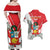 Peru Independence Day Couples Matching Off Shoulder Maxi Dress and Hawaiian Shirt Peruvian Coat Of Arms Feliz 28 de Julio - Wonder Print Shop