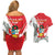 Peru Independence Day Couples Matching Off Shoulder Short Dress and Hawaiian Shirt Peruvian Coat Of Arms Feliz 28 de Julio - Wonder Print Shop