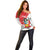 Peru Independence Day Off Shoulder Sweater Peruvian Coat Of Arms Feliz 28 de Julio - Wonder Print Shop