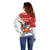 Peru Independence Day Off Shoulder Sweater Peruvian Coat Of Arms Feliz 28 de Julio - Wonder Print Shop