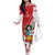 Peru Independence Day Off The Shoulder Long Sleeve Dress Peruvian Coat Of Arms Feliz 28 de Julio - Wonder Print Shop