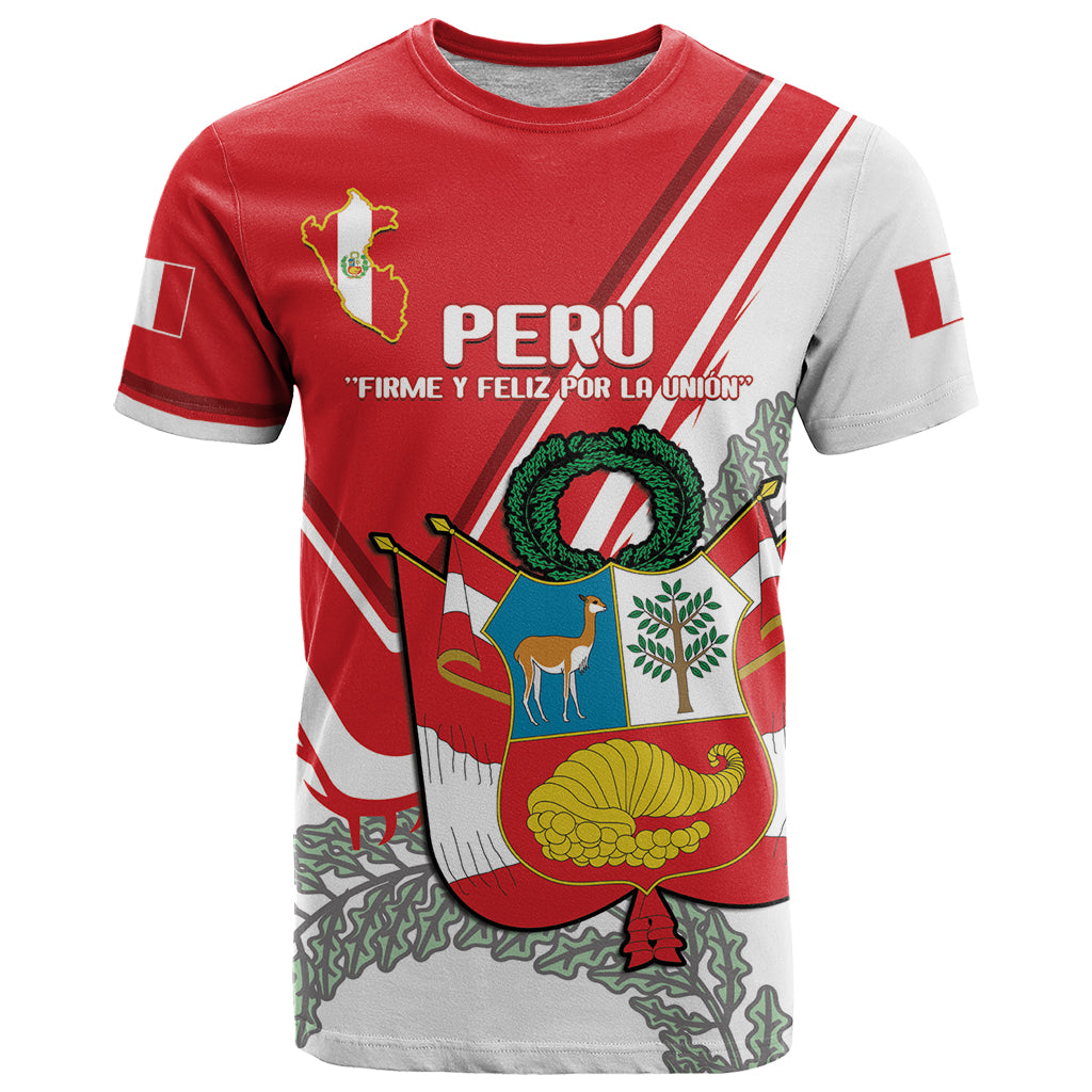 Peru Independence Day T Shirt Peruvian Coat Of Arms Feliz 28 de Julio