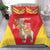 Personalised Peru Independence Day Bedding Set Peruvian Alpaca Feliz 28 de Julio - Wonder Print Shop