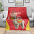 Personalised Peru Independence Day Blanket Peruvian Alpaca Feliz 28 de Julio