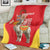 Personalised Peru Independence Day Blanket Peruvian Alpaca Feliz 28 de Julio