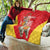 Personalised Peru Independence Day Quilt Peruvian Alpaca Feliz 28 de Julio