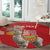 Personalised Peru Independence Day Round Carpet Peruvian Alpaca Feliz 28 de Julio