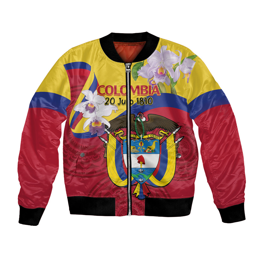 Colombia Independence Day Bomber Jacket Feliz Dia de la Independencia - Wonder Print Shop