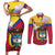 Colombia Independence Day Couples Matching Short Sleeve Bodycon Dress and Long Sleeve Button Shirt Feliz Dia de la Independencia - Wonder Print Shop