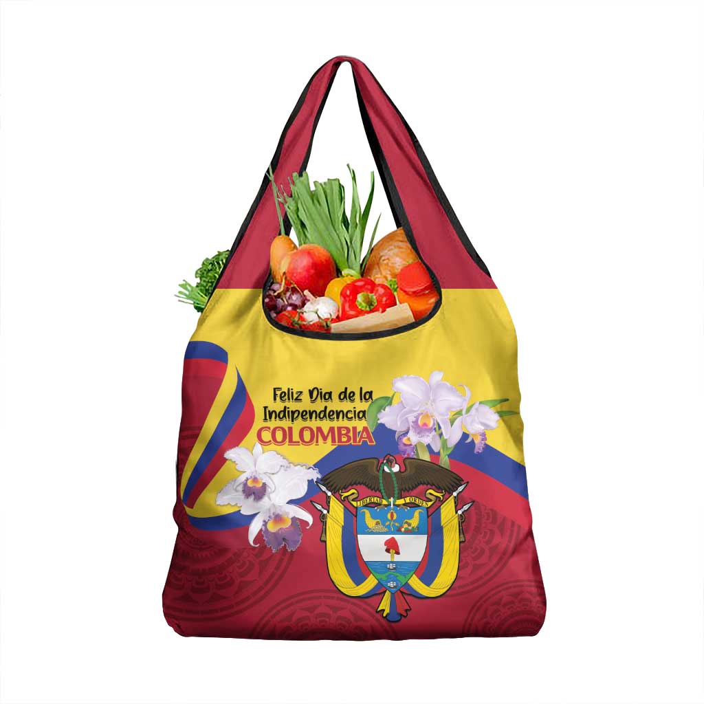 Colombia Independence Day Grocery Bag Feliz Dia de la Independencia