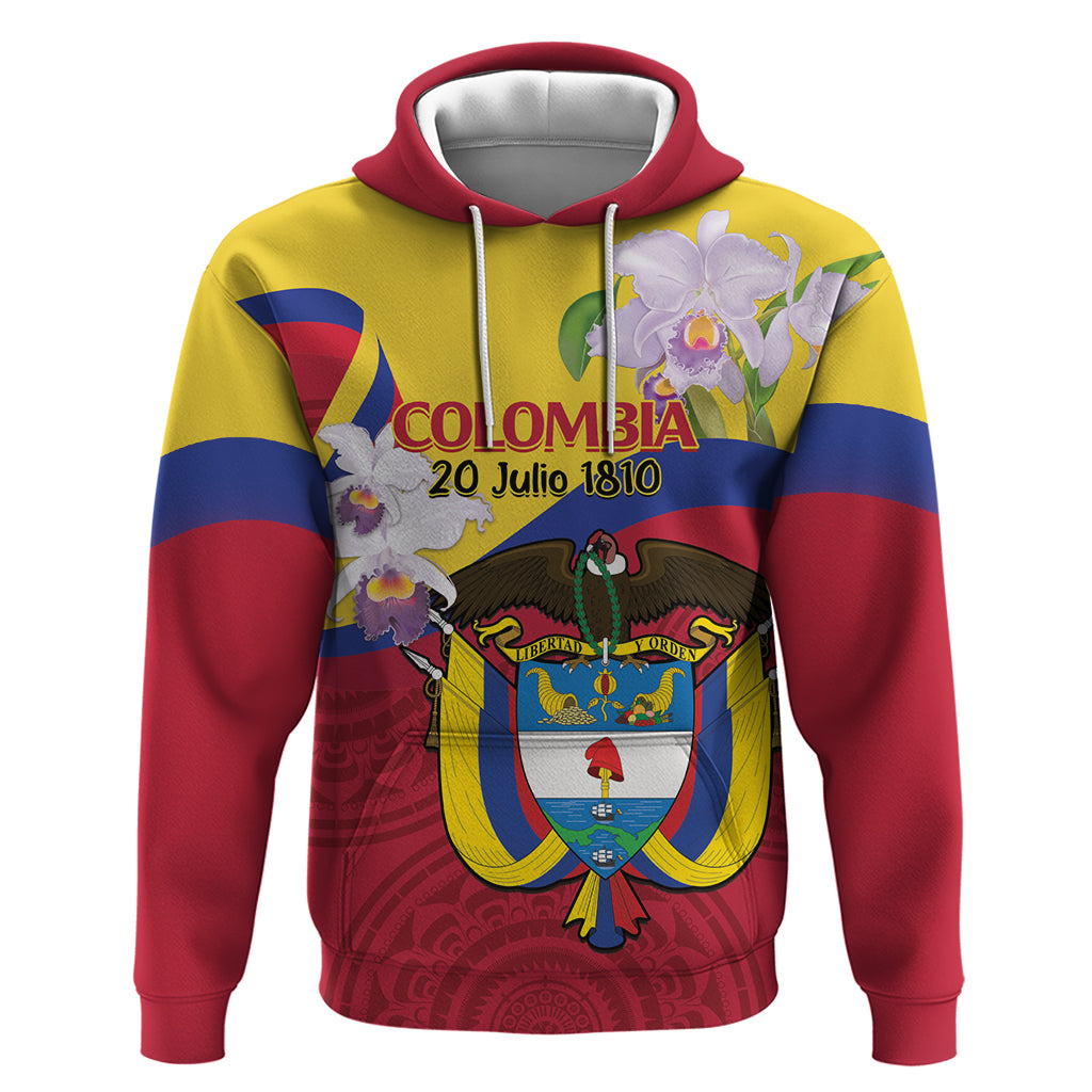 Colombia Independence Day Hoodie Feliz Dia de la Independencia - Wonder Print Shop