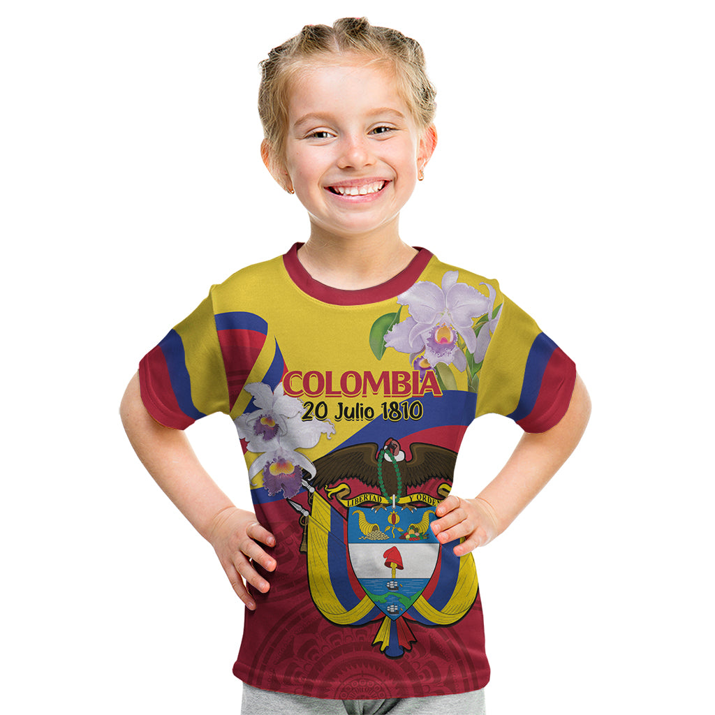 Colombia Independence Day Kid T Shirt Feliz Dia de la Independencia - Wonder Print Shop