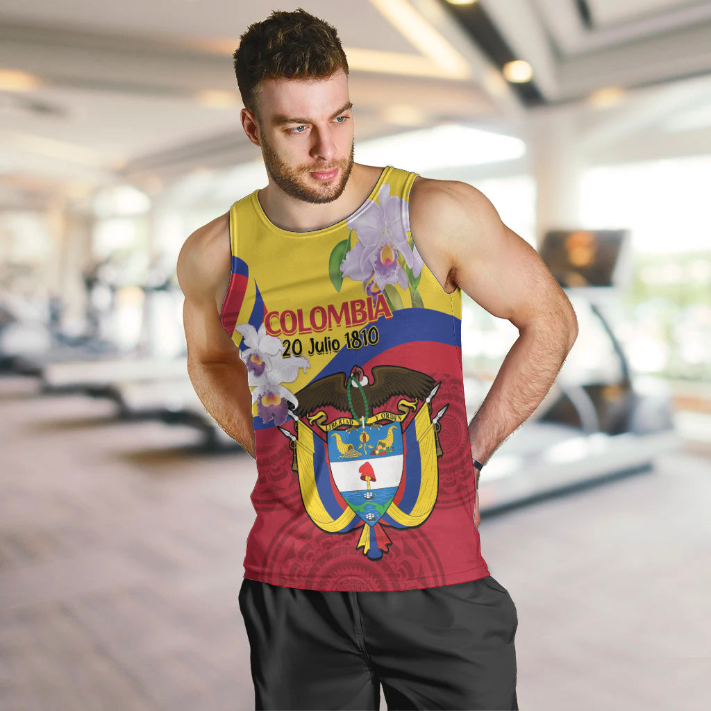 Colombia Independence Day Men Tank Top Feliz Dia de la Independencia - Wonder Print Shop