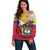 Colombia Independence Day Off Shoulder Sweater Feliz Dia de la Independencia - Wonder Print Shop