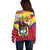 Colombia Independence Day Off Shoulder Sweater Feliz Dia de la Independencia - Wonder Print Shop