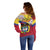 Colombia Independence Day Off Shoulder Sweater Feliz Dia de la Independencia - Wonder Print Shop