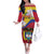 Colombia Independence Day Off The Shoulder Long Sleeve Dress Feliz Dia de la Independencia - Wonder Print Shop