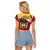 Colombia Independence Day Raglan Cropped T Shirt Feliz Dia de la Independencia - Wonder Print Shop