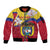 Colombia Independence Day Sleeve Zip Bomber Jacket Feliz Dia de la Independencia - Wonder Print Shop