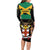 Jamaica Independence Day Long Sleeve Bodycon Dress Jumieka Coat Of Arms Mix Hummingbird - Wonder Print Shop