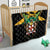 Jamaica Independence Day Quilt Jumieka Coat Of Arms Mix Hummingbird