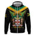 Jamaica Independence Day Zip Hoodie Jumieka Coat Of Arms Mix Hummingbird - Wonder Print Shop