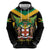 Jamaica Independence Day Zip Hoodie Jumieka Coat Of Arms Mix Hummingbird - Wonder Print Shop