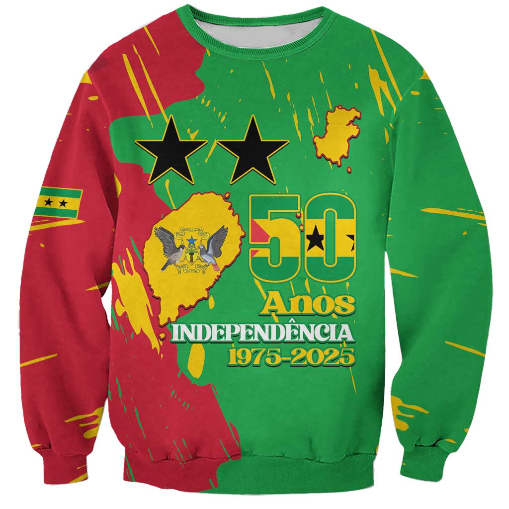 Sao Tome and Principe Independence Day Sweatshirt 50 Anos Independencia