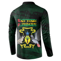 Sao Tome and Principe Button Sweatshirt Coat Of Arms Style