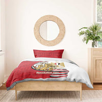 Egypt Revolution Day Bedding Set Coat of Arms Egyptian Pattern