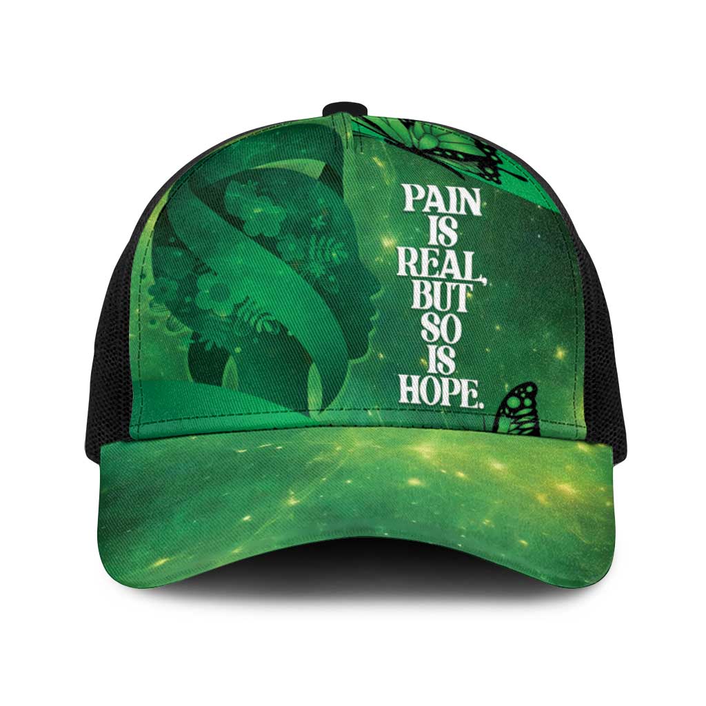 World Mental Health Awareness Month Baseball Net Cap Warriors Brave Strong Galaxy Vibes - Wonder Print Shop