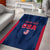 Custom USA Cricket Area Rug Go United States Simple Version - Wonder Print Shop