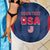 Custom USA Cricket Beach Blanket Go United States Simple Version - Wonder Print Shop