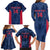 Custom USA Cricket Family Matching Long Sleeve Bodycon Dress and Hawaiian Shirt Go United States Simple Version - Wonder Print Shop