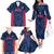 Custom USA Cricket Family Matching Off The Shoulder Long Sleeve Dress and Hawaiian Shirt Go United States Simple Version - Wonder Print Shop