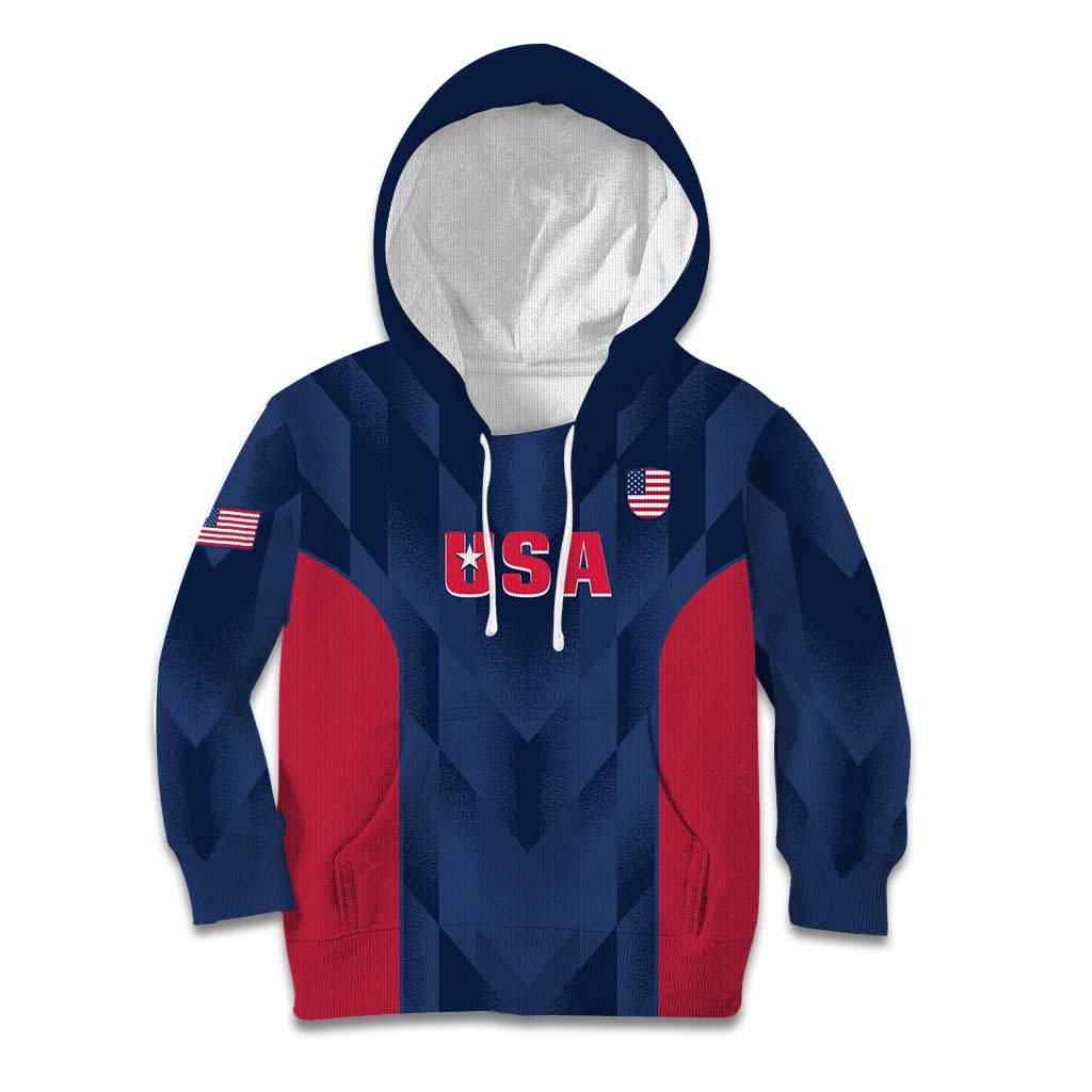 Custom USA Cricket Kid Hoodie Go United States Simple Version - Wonder Print Shop