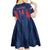 Custom USA Cricket Kid Short Sleeve Dress Go United States Simple Version - Wonder Print Shop