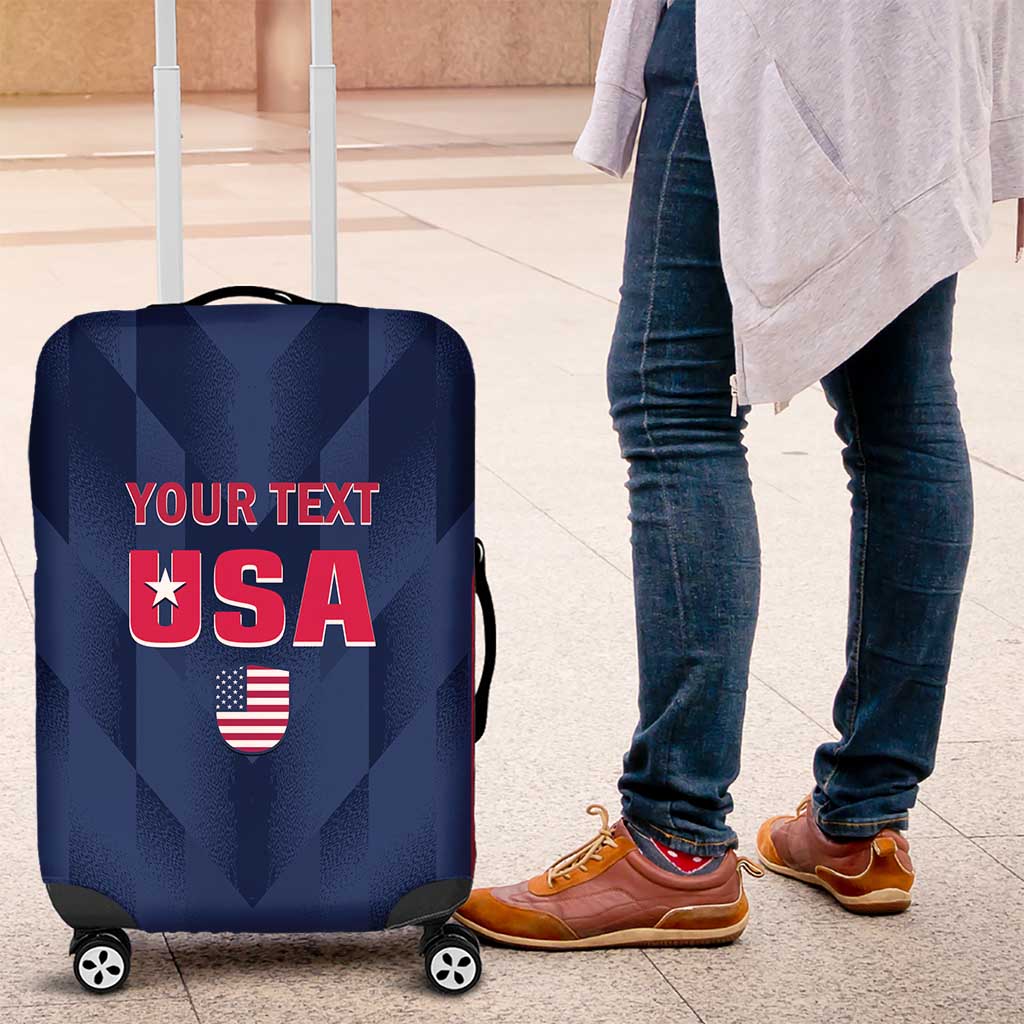 Custom USA Cricket Luggage Cover Go United States Simple Version - Wonder Print Shop