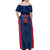 Custom USA Cricket Off Shoulder Maxi Dress Go United States Simple Version - Wonder Print Shop