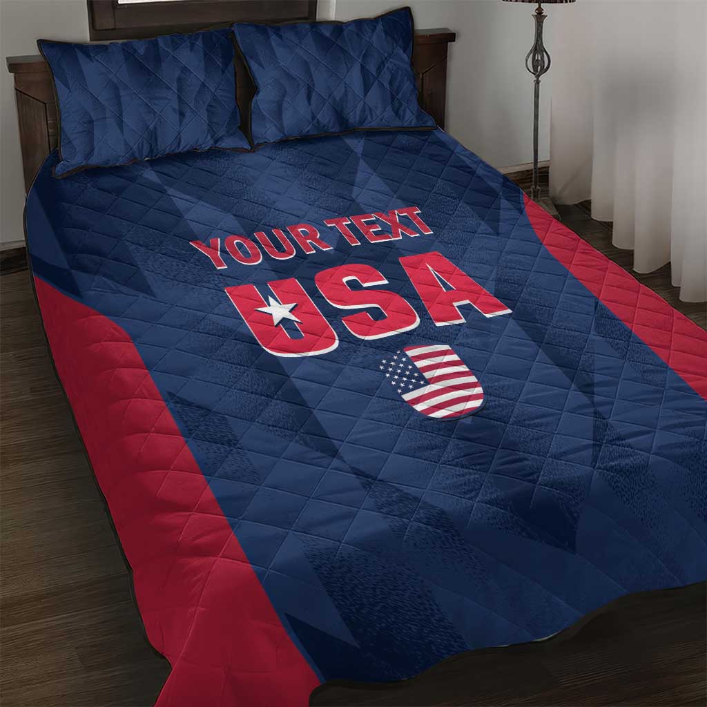 Custom USA Cricket Quilt Bed Set Go United States Simple Version