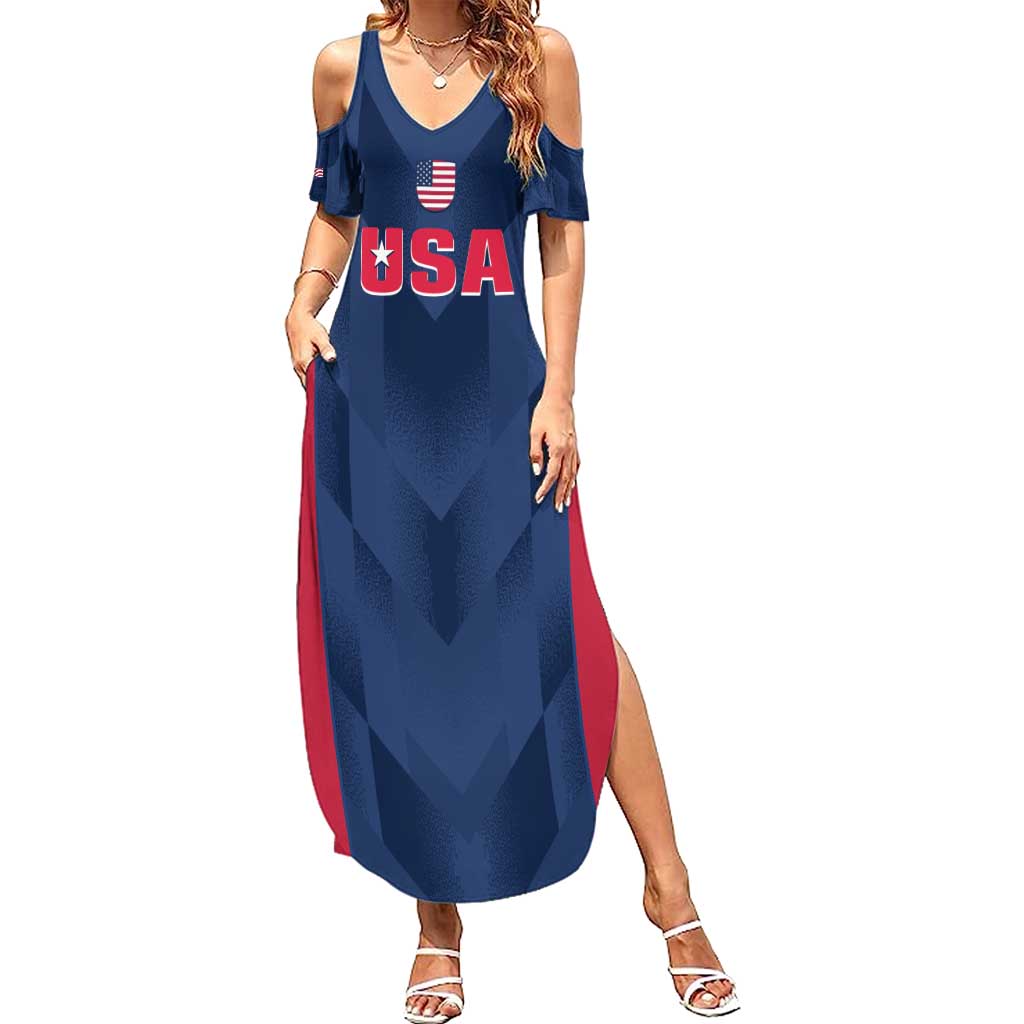 Custom USA Cricket Summer Maxi Dress Go United States Simple Version