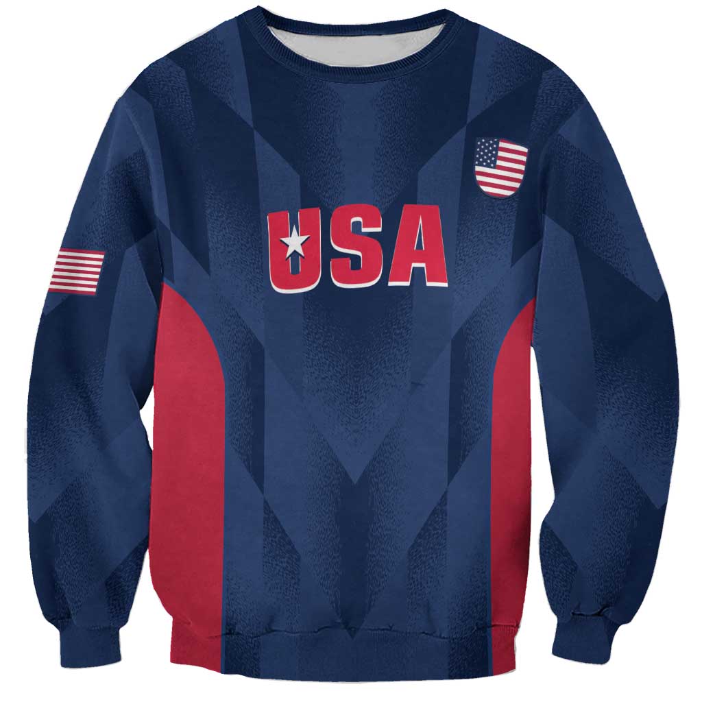 Custom USA Cricket Sweatshirt Go United States Simple Version