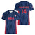 Custom USA Cricket Women V-Neck T-Shirt Go United States Simple Version