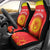 Custom Kyrgyzstan Football Car Seat Cover Go White Falcons Sporty Style - Wonder Print Shop