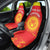 Custom Kyrgyzstan Football Car Seat Cover Go White Falcons Sporty Style - Wonder Print Shop