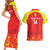 Custom Kyrgyzstan Football Couples Matching Short Sleeve Bodycon Dress and Hawaiian Shirt Go White Falcons Sporty Style - Wonder Print Shop